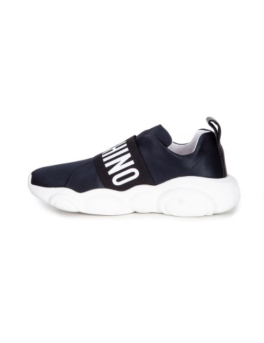 Czarne satynowe buty sportowe damskie