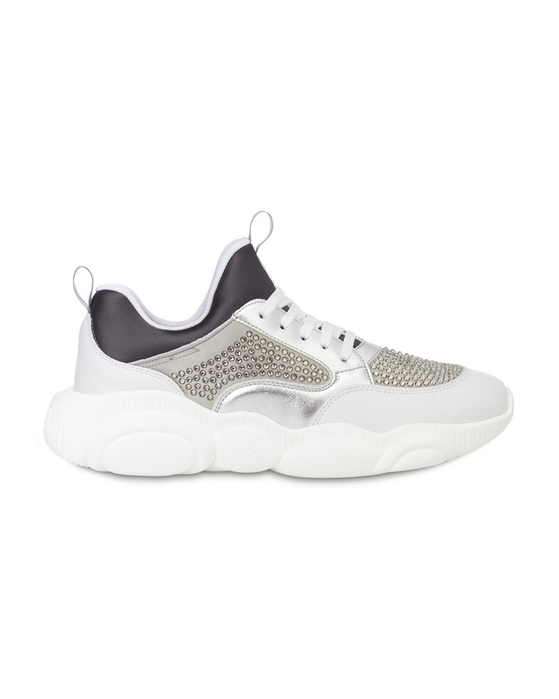 Srebrne buty sportowe damskie