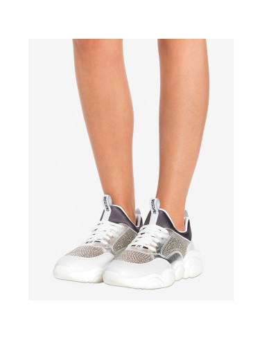 Srebrne buty sportowe damskie