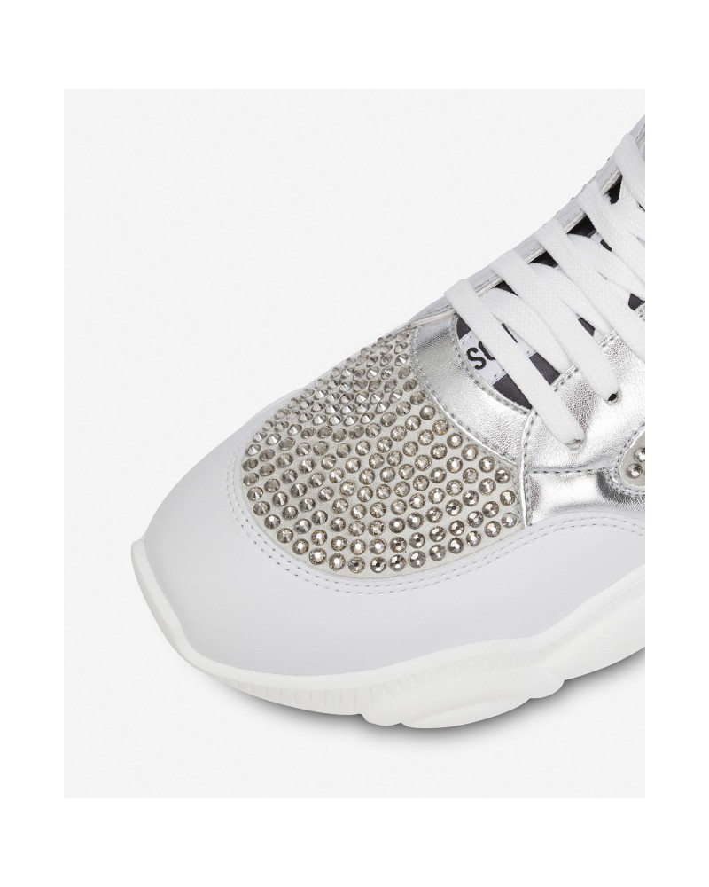 Srebrne buty sportowe damskie