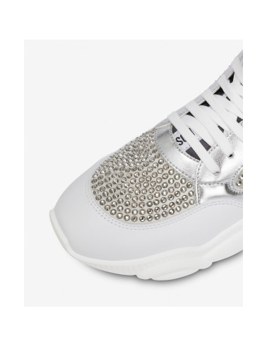 Srebrne buty sportowe damskie