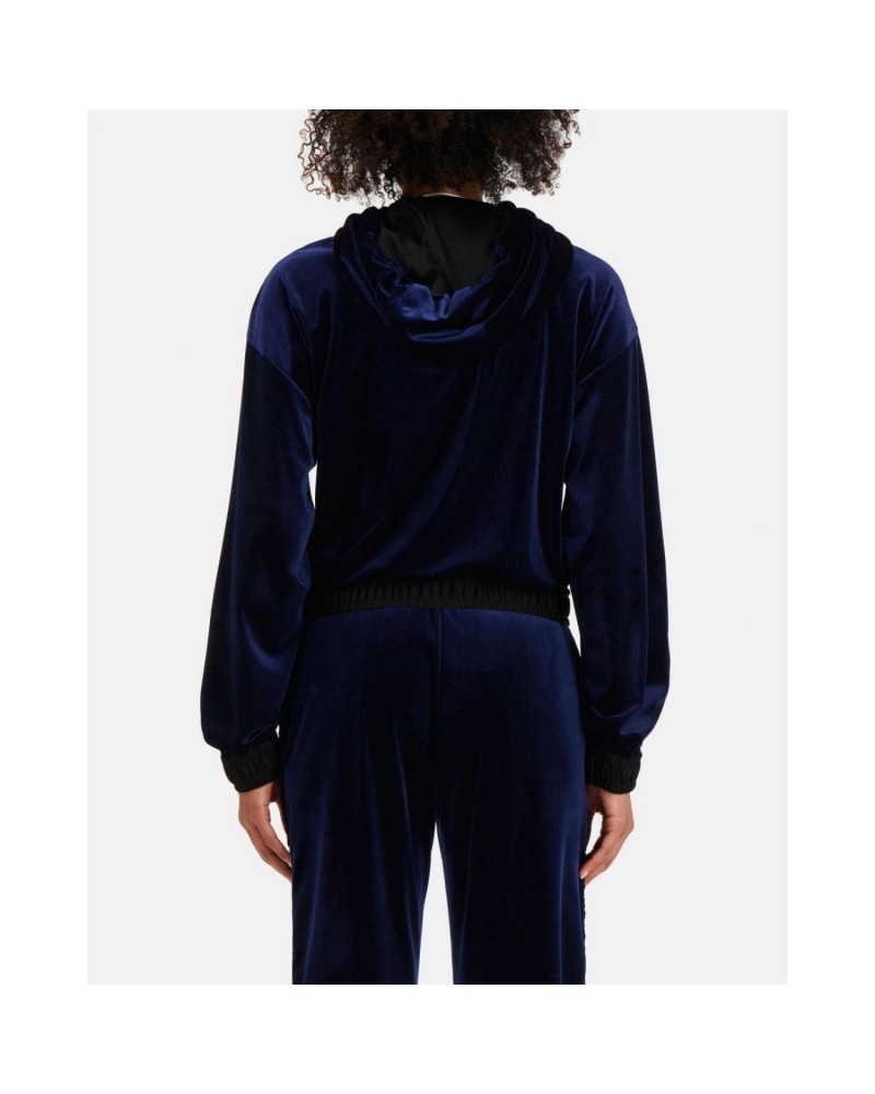 Granatowa welurowa bluza Granatowa welurowa bluza