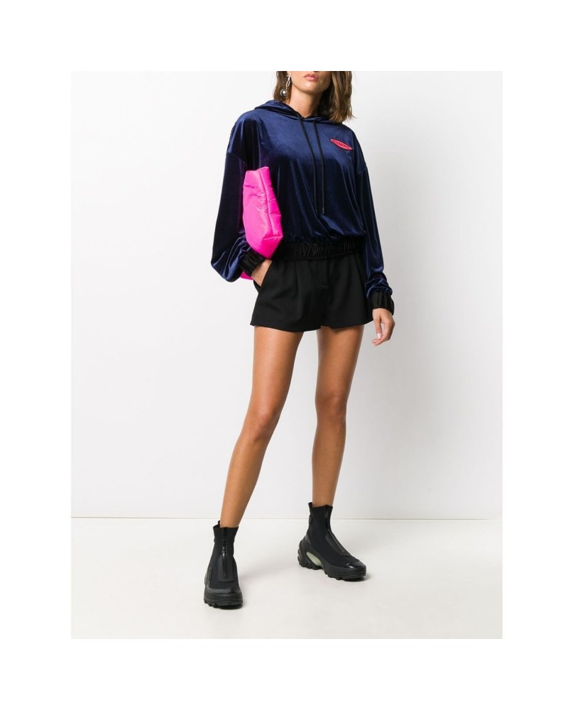 Granatowa welurowa bluza Granatowa welurowa bluza