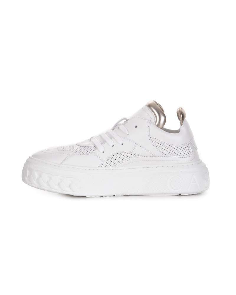 Białe skórzane sneakersy Białe skórzane sneakersy