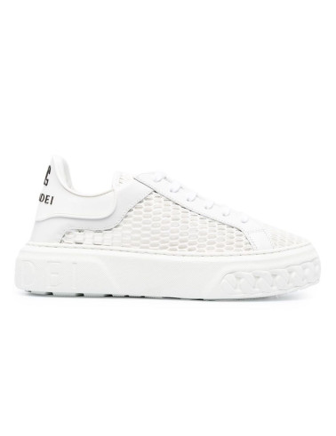 Białe siateczkowe sneakersy