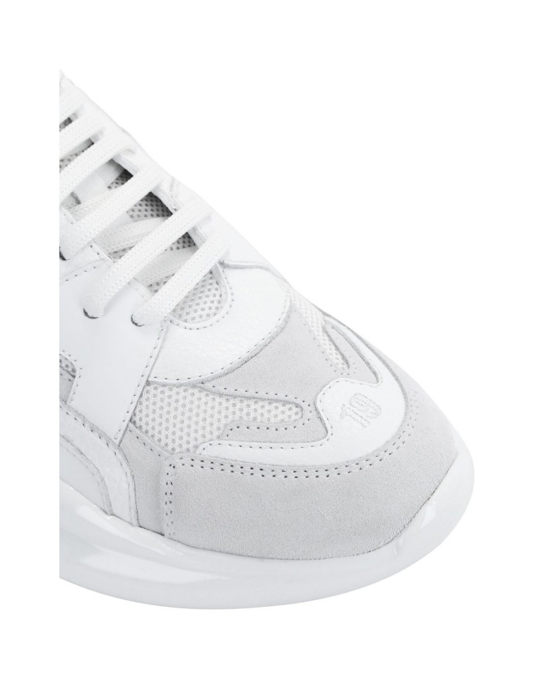 Białe skórzane sneakersy Białe skórzane sneakersy