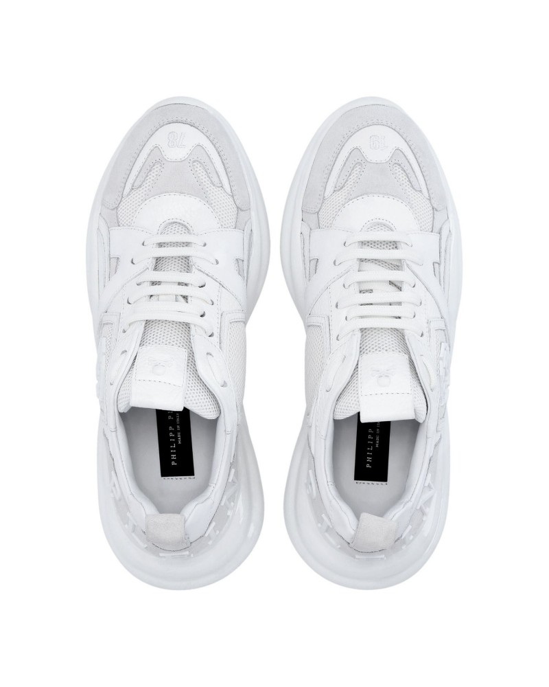 Białe skórzane sneakersy Białe skórzane sneakersy