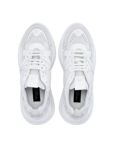 Białe skórzane sneakersy