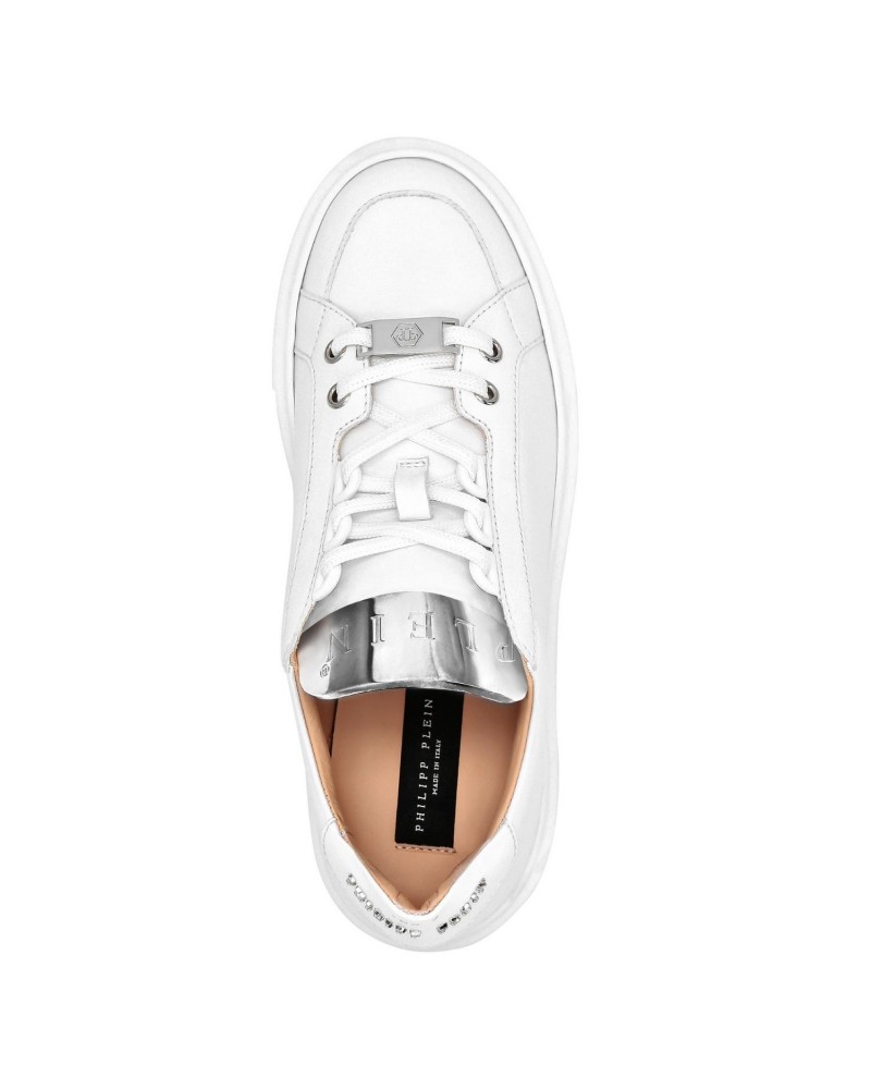 Białe skórzane sneakersy Białe skórzane sneakersy