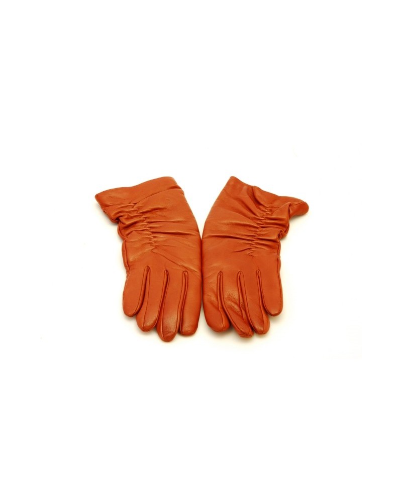 Rękawiczki w kolorze rudym