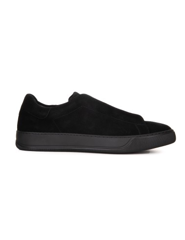 Czarne zamszowe sneakersy