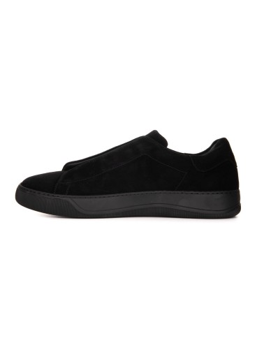 Czarne zamszowe sneakersy