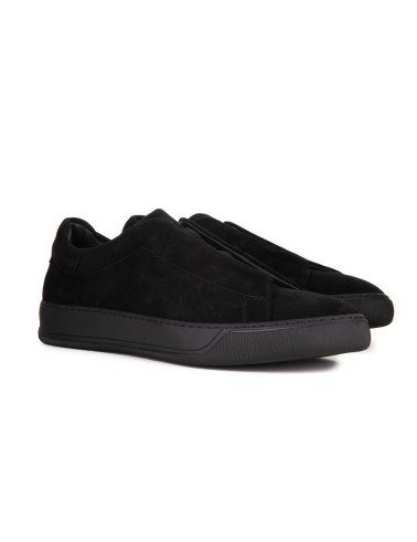 Czarne zamszowe sneakersy