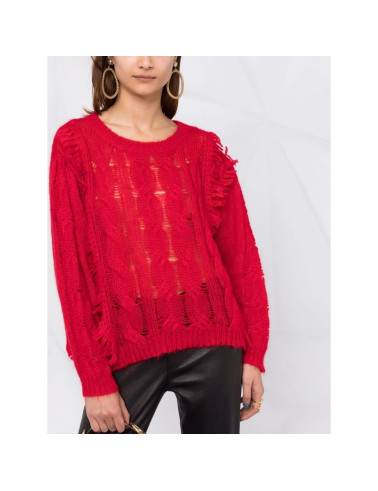 Czerwony sweter