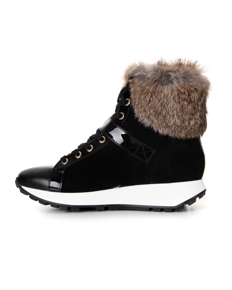 Czarne zamszowe sneakersy Czarne zamszowe sneakersy
