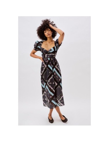 Czarna sukienka w print
