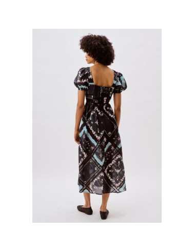 Czarna sukienka w print