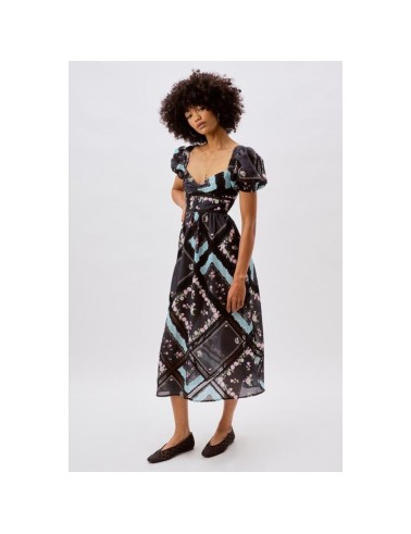 Czarna sukienka w print