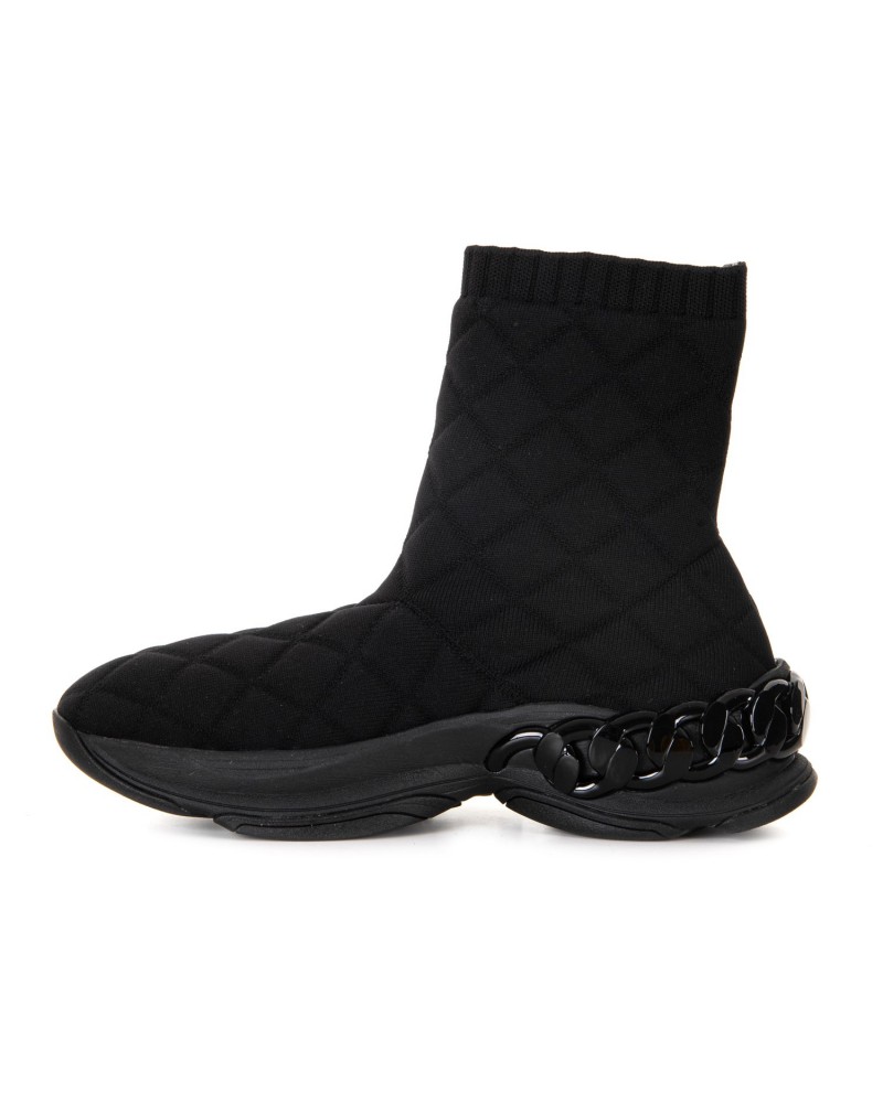 Czarne sneakersy z materiału Czarne sneakersy z materiału
