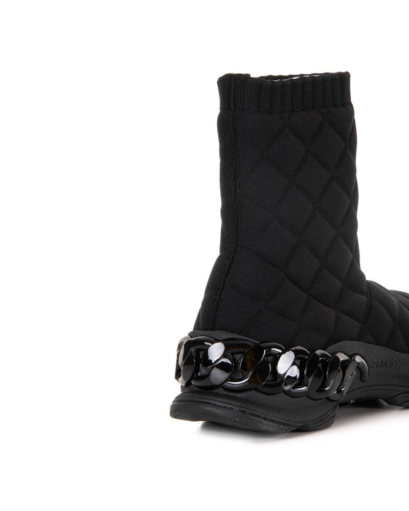 Czarne sneakersy z materiału Czarne sneakersy z materiału