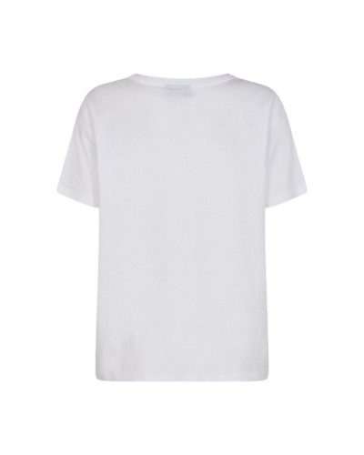 Biały t-shirt z kryształkami