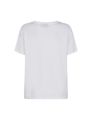 Biały t-shirt z kryształkami