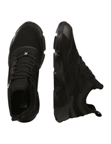 Czarne skórzane sneakersy męskie