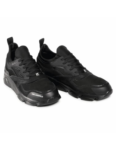 Czarne skórzane sneakersy męskie