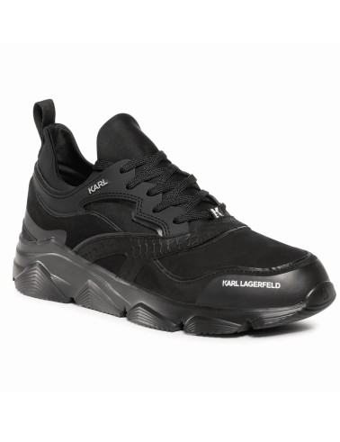 Czarne skórzane sneakersy męskie