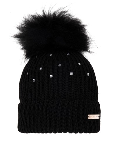 Czarna zimowa czapka