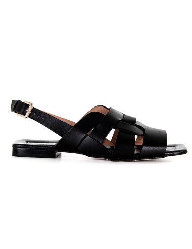 sandaly-czarne-plecione-pollini-sa16521c0gti0000