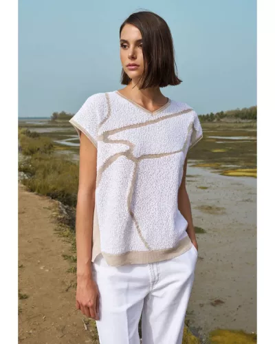 Sweter z krótkim rękawem