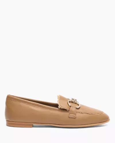 Kamelowe loafersy