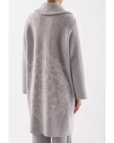 Wełniany płaszcz szary